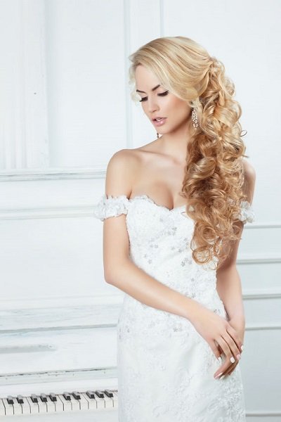 Wavy Brides Hair at Cutting Club Hairdressers in Cleethorpes